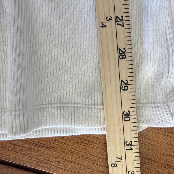 Boyish Lauper Ribbed Mini Dress Off White Organic Cotton Balloon Sleeve Small - Picture 6 of 8